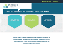 Tablet Screenshot of childally.org
